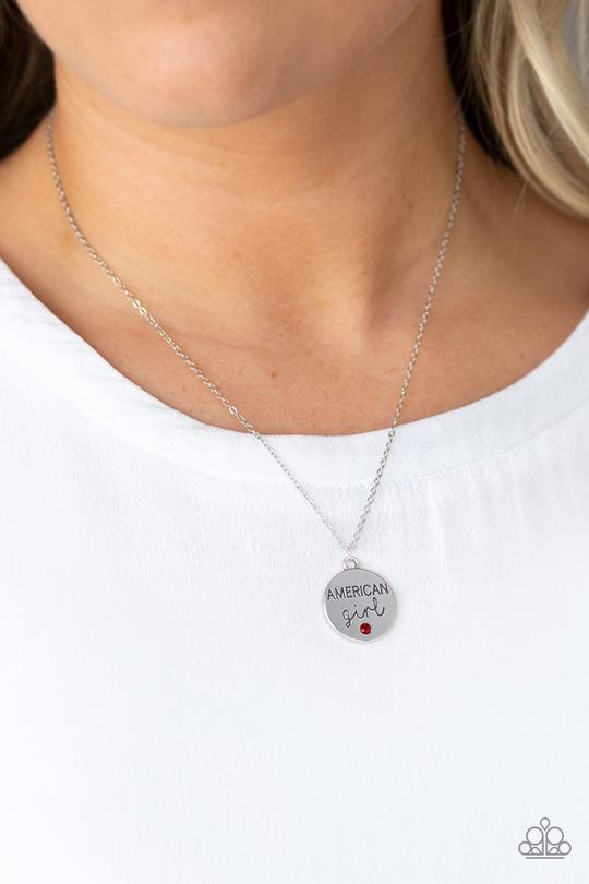 American Girl - red - Paparazzi necklace