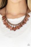 Load image into Gallery viewer, Fringe Fabulous - Copper - Necklace &amp; Earrings
