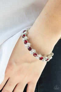 Here Comes The BRIBE - Red Stretch Bracelet