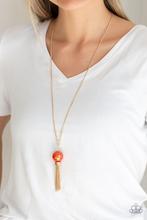 Load image into Gallery viewer, Belle of the BALLROOM - Orange Necklace
