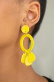 Sparkling Shores - Yellow Sparkle - Earrings