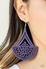 Load image into Gallery viewer, Tiki Sunrise - Purple ♥ Earrings
