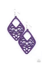 Load image into Gallery viewer, VINE For The Taking - Purple ♥ Earrings
